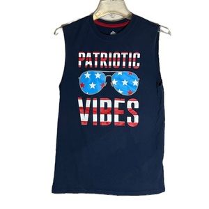 Patriotic Crew Neck Tank  XXL
